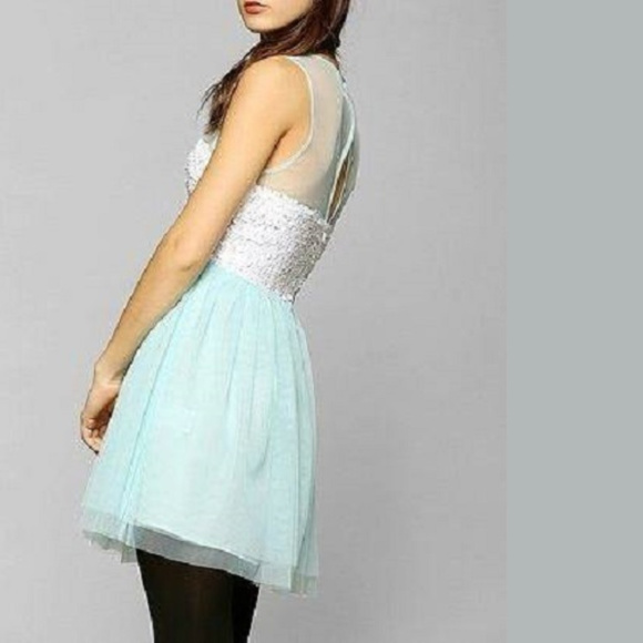 NEW Pins And Needles Mesh Sequin Fit & Flare Dress - Picture 7 of 8